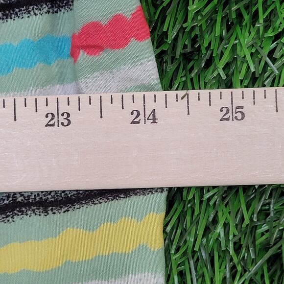 DOCKERS Colorful Stripes Button Shirt Large 24x29 Baggy - Picture 4 of 12